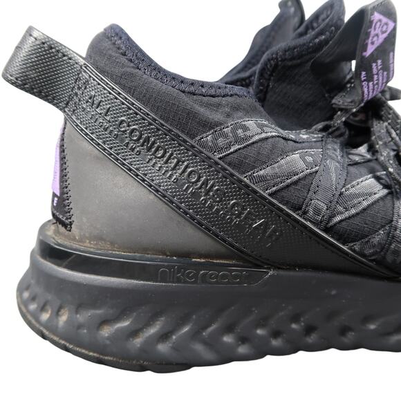 Nike Shoes Mens 10.5 Sneakers React Terra Gobe ACG Athletic Trainer Black Purple main image 10